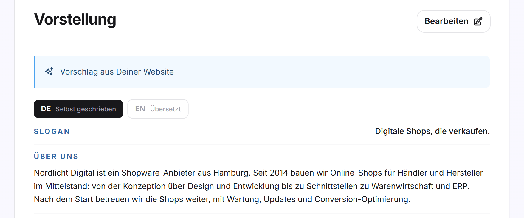 Die Gruppe Vorstellung mit den Reitern Deutsch und Englisch und den Kennzeichen Selbst geschrieben und Übersetzt